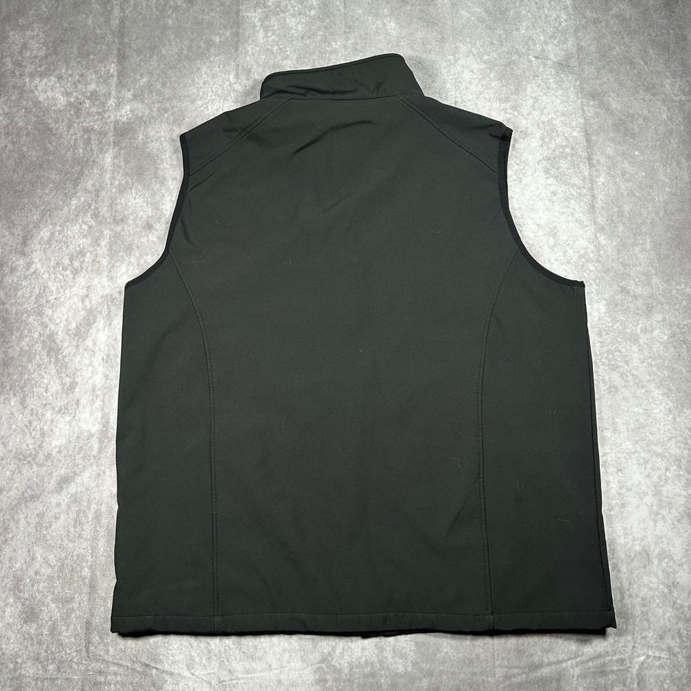 NFL Team Apparel Las Vegas Raiders Vest Mens XXL Black Softshell Full Zip - Picture 2 of 7